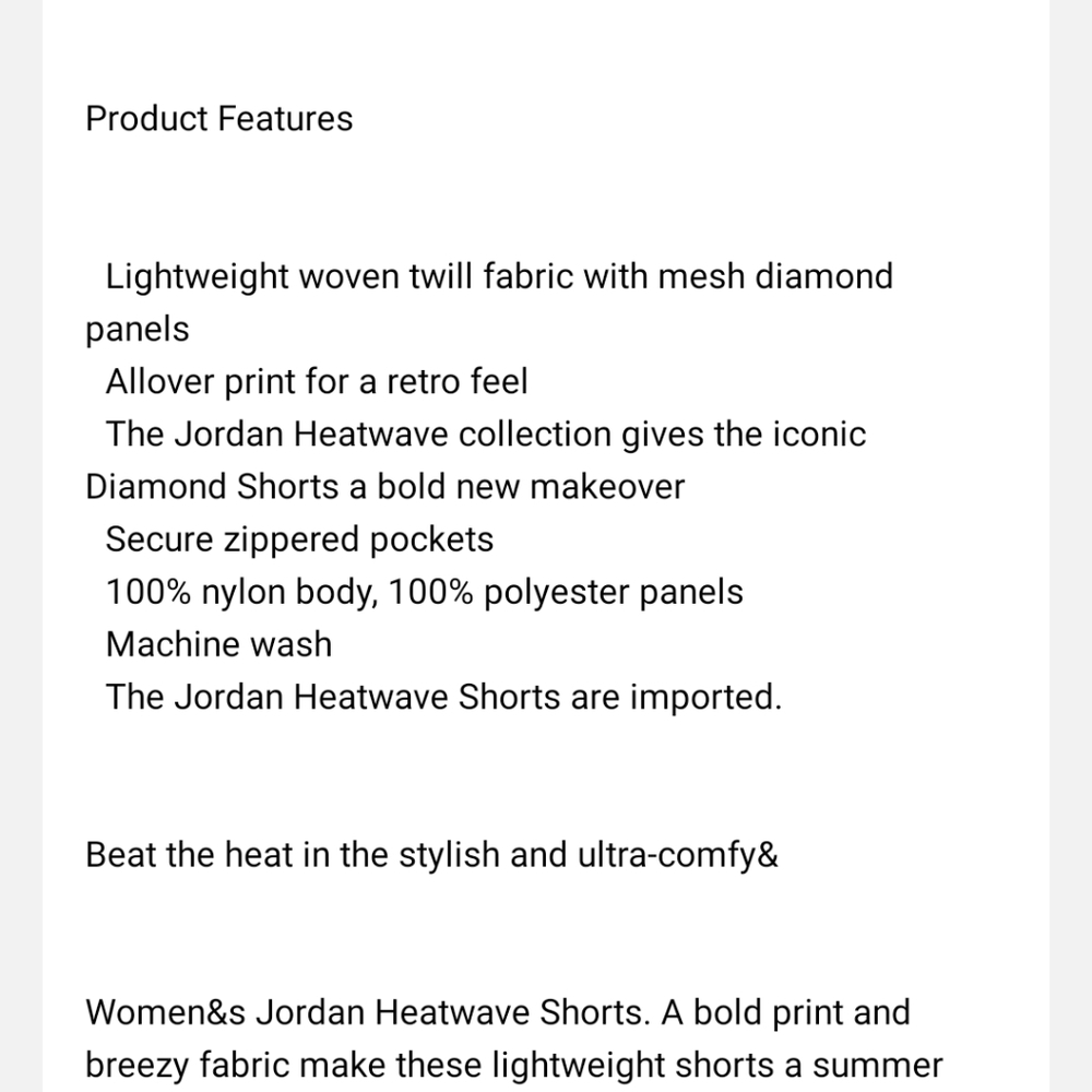 Jordan Shorts Women's BNWT - Picture 7 of 15